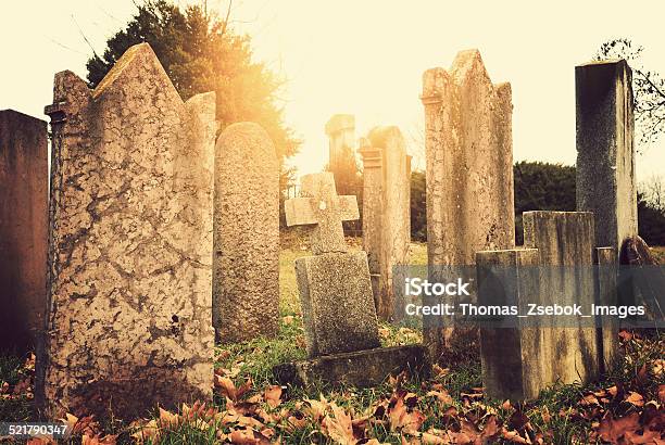 Old Cemetery Stock Photo - Download Image Now - Abandoned, Ancient, Arranging