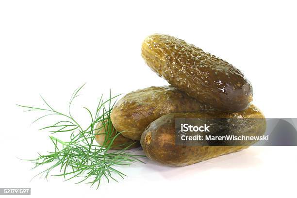 Gherkin Stock Photo - Download Image Now - Dill Pickle, Dill, Backgrounds