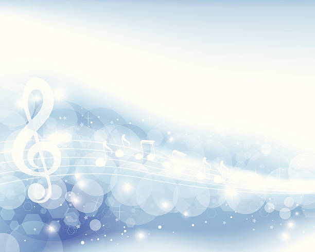 blue note hintergrund - music background stock-grafiken, -clipart, -cartoons und -symbole