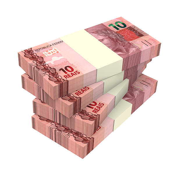 istock Brazilian reais isolated on white background 521794181