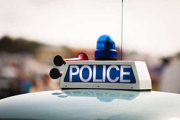 istock Police sign on car roof 521794651