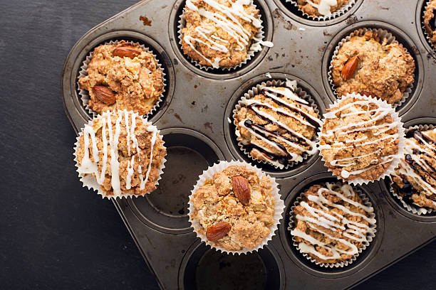 istock Homemade apple nut muffins 521796692