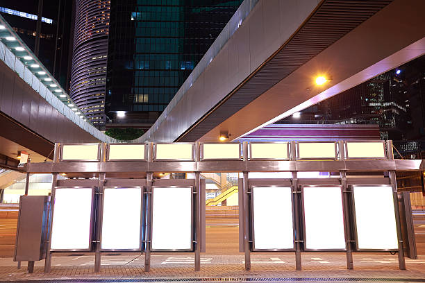 istock City bridge streetscape backgrounds advertisement lightboxes of night 521799652
