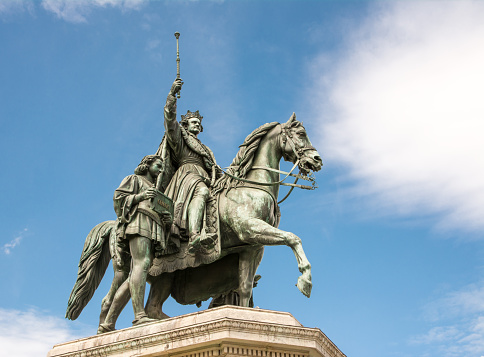Equestrian statue of King Ludwig I in Munich, built 1862