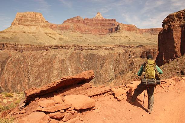 grand canyon mochileiros - zoraster - fotografias e filmes do acervo