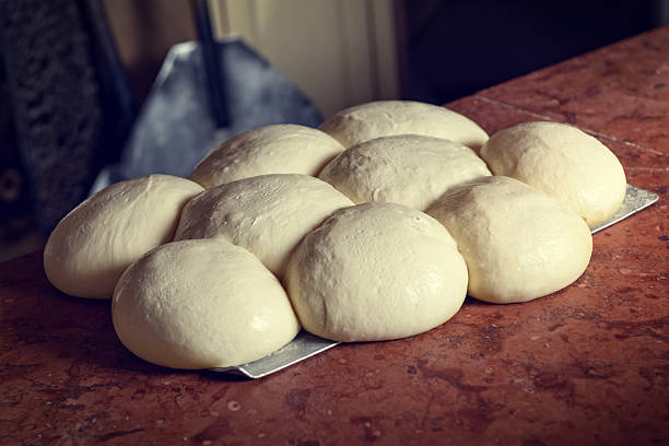 istock Fresh Italian pizza dough 521805041