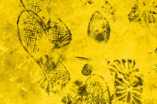 istock Shoeprints texture background. Journey and adventure 521805106