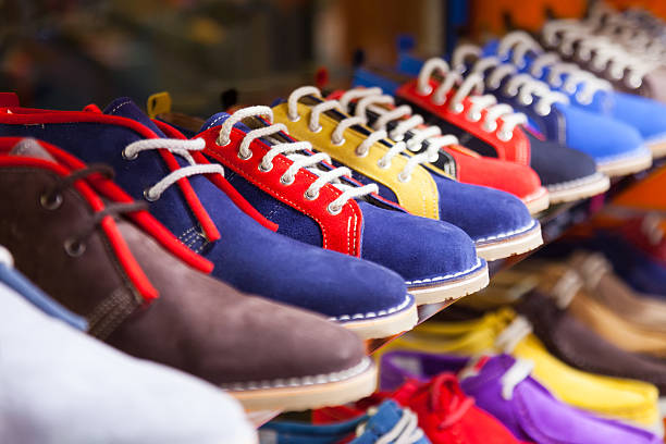 istock showcase with casual shoes 521806865