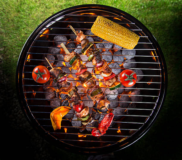 istock Tasty meat on garden grill 521809252