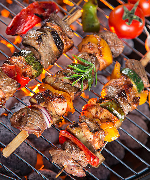 istock Tasty meat on garden grill 521809462
