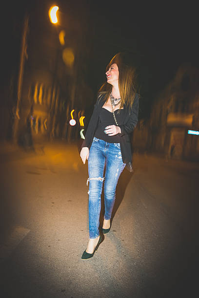 istock Night walk in the city 521809788