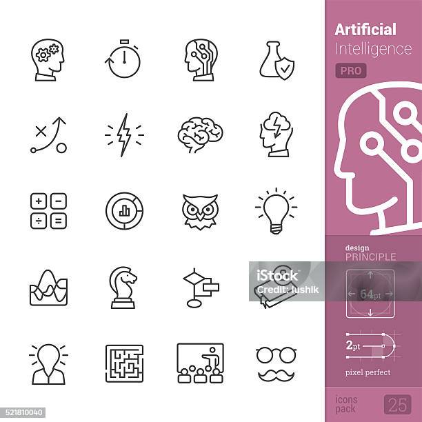 Artificial Intelligence Vector Icons Pro Pack Stock Illustration - Download Image Now - Icon Symbol, Owl, Artificial Intelligence