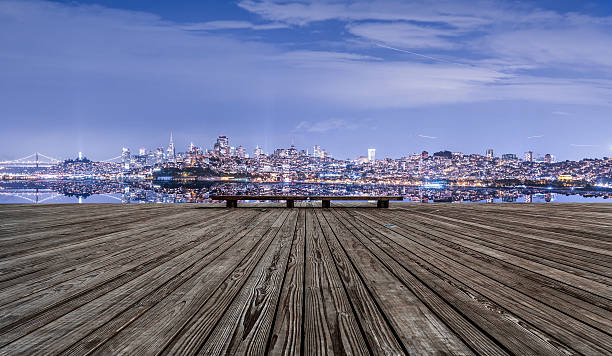 istock Bay Bridge and skyline of San Francisco at night 521811214
