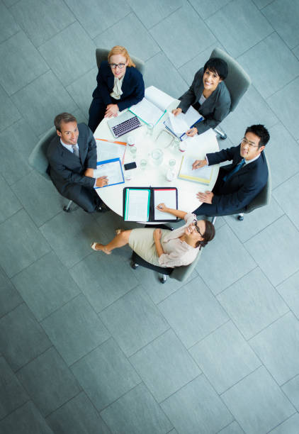 istock Business people having meeting at table 521811467