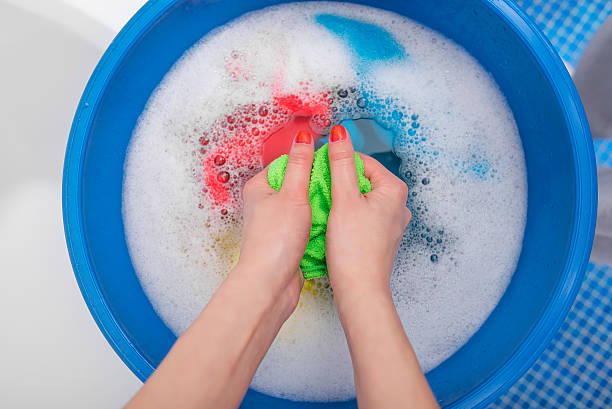 istock Hands washed in a the bathroom 521811750