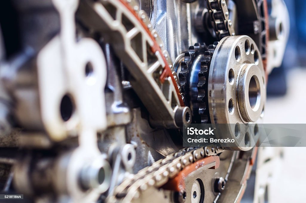 Car engine Part of a car engine. Automobile Industry Stock Photo