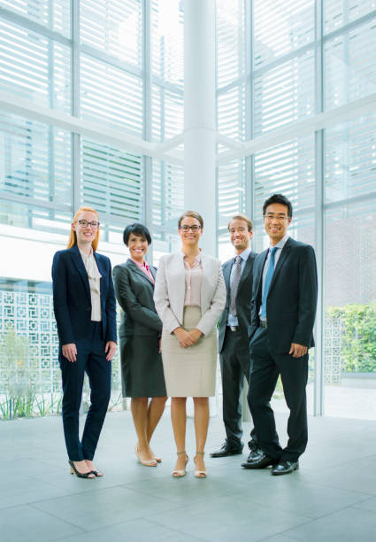 istock Business people gathered in office building 521812483
