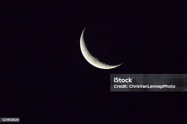 New Moon Stock Photo - Download Image Now - Moon, Moon Surface, New Moon