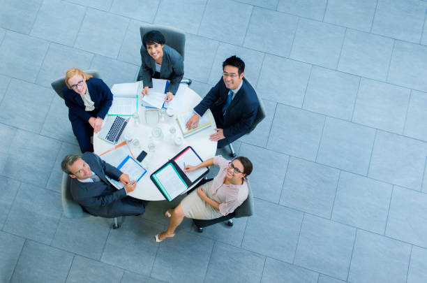 istock Business people having meeting at table 521812843