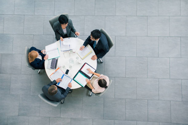 istock Business people having meeting at table 521813353