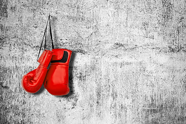 istock Boxing gloves on the wall 521814464