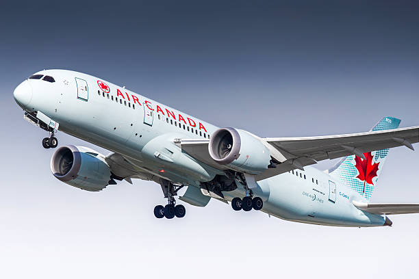 air canada боинг 787 dreamliner - boeing 787 air vehicle airplane стоковые фото и изображения