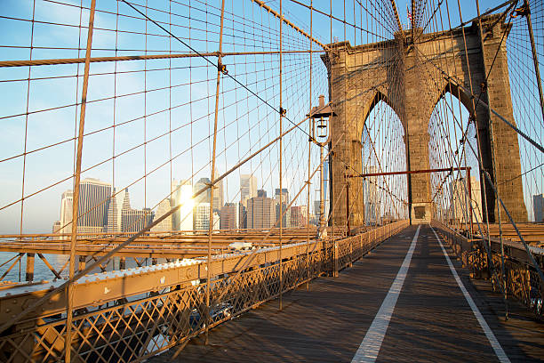 istock Brooklyn Bridge at sunrise, New York City 521816771