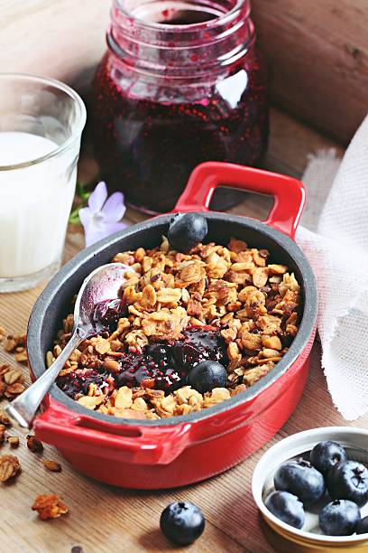 istock Blueberry granola crisp. 521818380