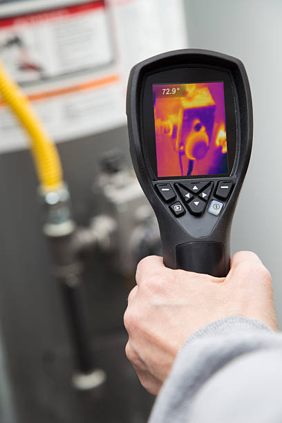 istock Thermal image hot water heater 521818766