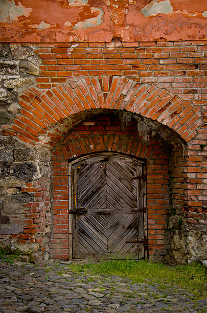istock Old fortress door 521819597