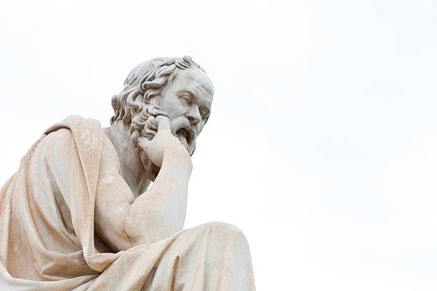Socrates statue Socrates statue at Athens academy philosopher stock pictures, royalty-free photos & images