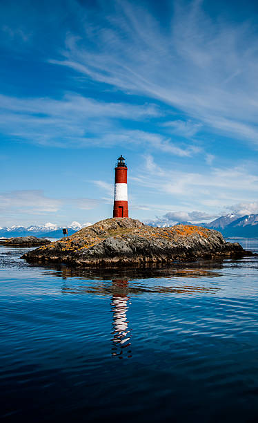 Lighthouse of the end of the world USHUAIA'S LIGHTHOUSE OF THE END OF THE WORLD les eclaireurs lighthouse photos stock pictures, royalty-free photos & images