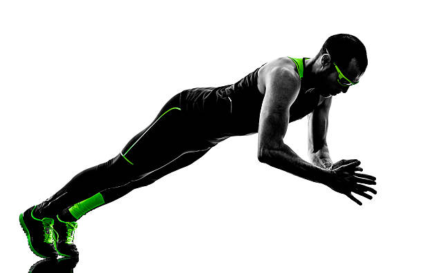 istock man push ups exercises fitness silhouette 521824433