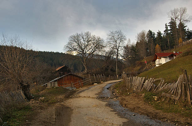 Bulgarian village stock photo