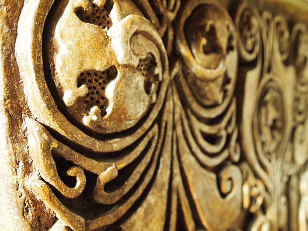 istock Antique hand made wall ornament 521829727