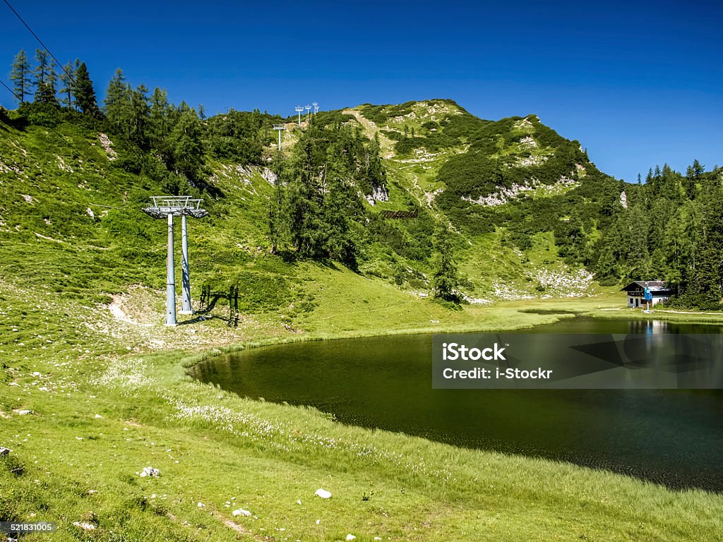 High mountains Austria Large view at the high mountains Alps Austria Agriculture Stock Photo