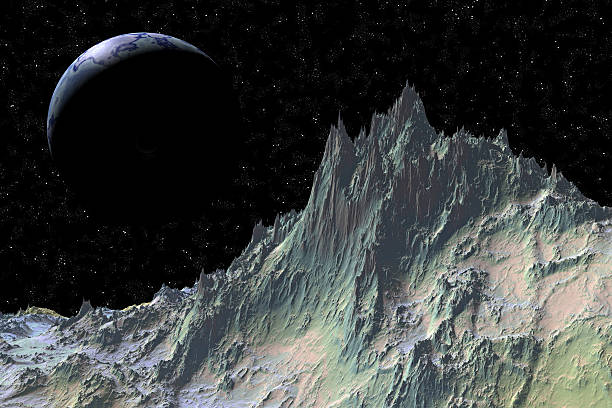 3d rendered fantasy alien planet stock photo