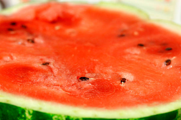 istock Fresh sugar red watermelon close up 521834469