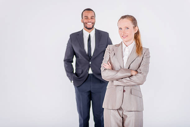 istock Successful business people. Two confident and successful busines 521835505