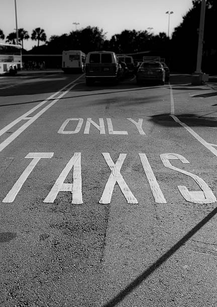 istock Only Taxis Road Sign 521849311
