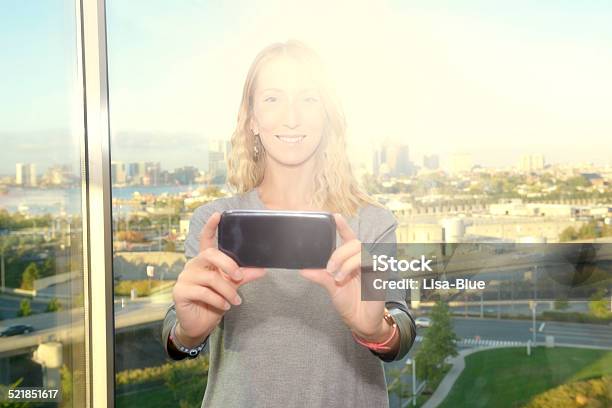 Young Woman Taking A Selfie Boston Stock Photo - Download Image Now - Adult, Boston - Massachusetts, Horizontal