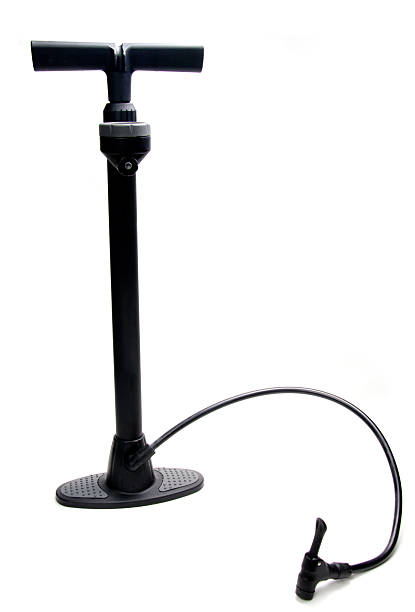 istock Tire pump isolated on white background 521851763