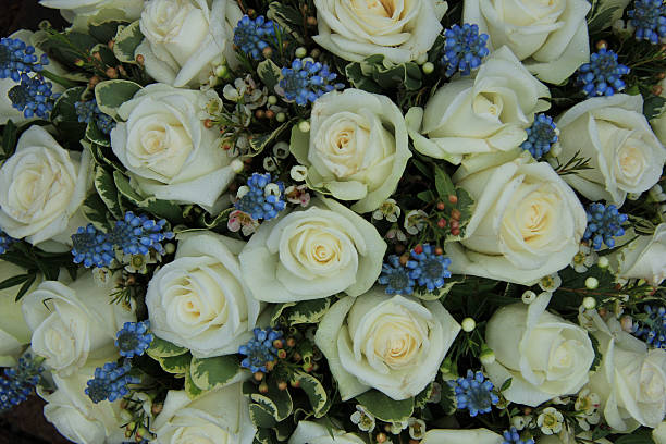 istock blue and white wedding flowers 521852081