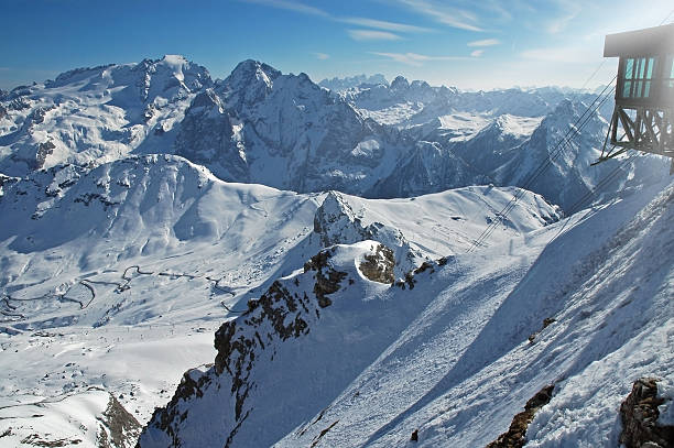 istock Ski resort in the Italian Dolomites at winter 521870633