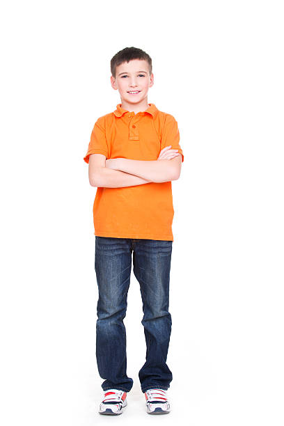 istock Happy little boy with crossed hands. 521871861