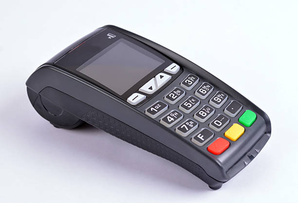istock POS Payment GPRS Terminal, isolated on white 521872515