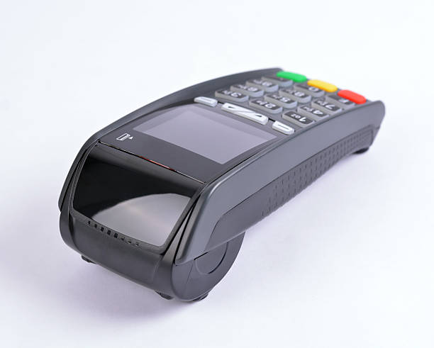 istock POS Payment GPRS Terminal, isolated on white 521872519