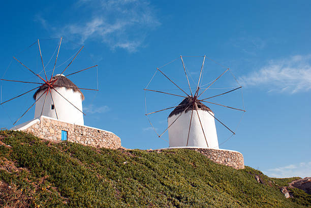 istock Beautiful windmill on Mykonos island, Greece 521873315