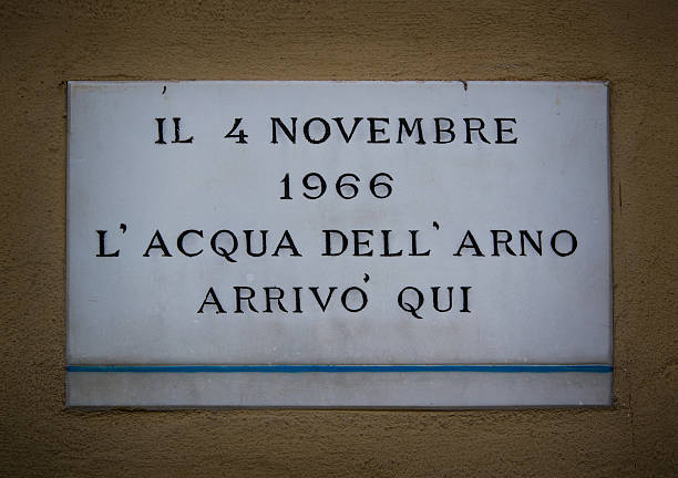 istock Florence flood memorial plate 521874369
