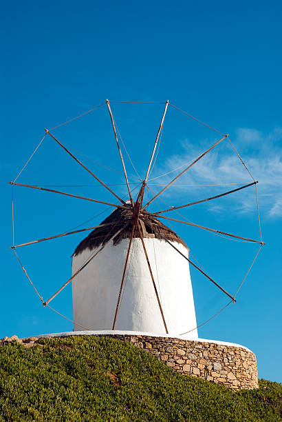 istock Traditional windmill on Mykonos island, Greece 521874729